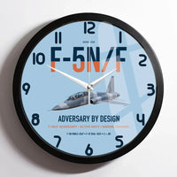 Thumbnail for F-5N F Adversary design on light blue framed wall clock