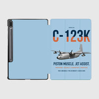 Thumbnail for C-123K Provider design on light blue samsung tablet tablet case