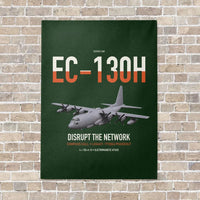 Thumbnail for EC-130H Compass Call vertical canvas print - no frame - dark green background