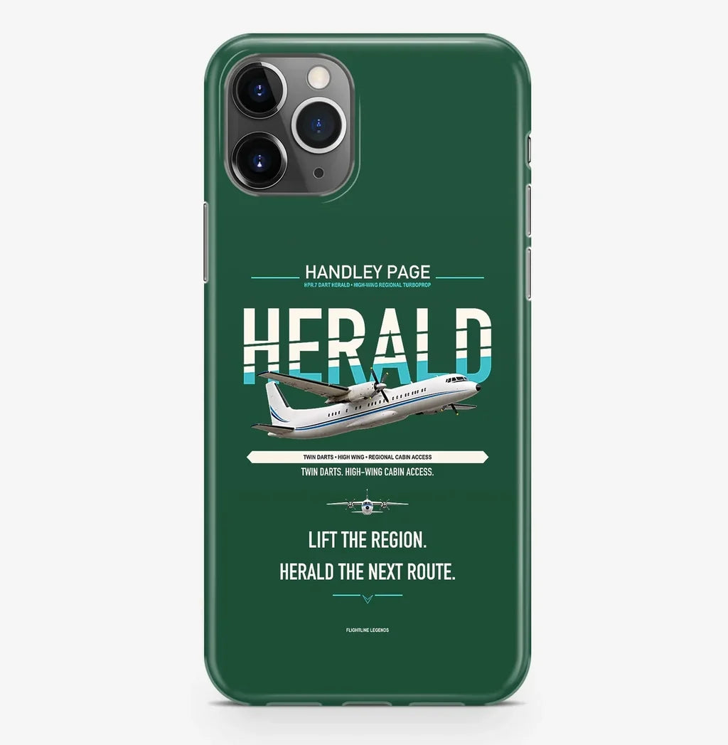 Handley Page HPR.7 Dart Herald Case ProMax design on dark green iphone case promax