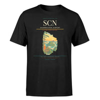 Thumbnail for Saarbrucken Airport (SCN) T-Shirt single-side front print in Black | saarbrucken-airport-scn-double-side-t-shirt