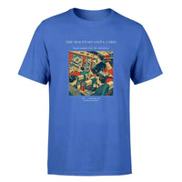 Thumbnail for VINTAGE G4224 - The Mountain Vista Cabin - Premium T-Shirt design on blue premium t shirt