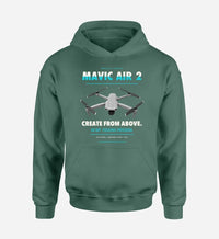 Thumbnail for DJI Mavic Air 2 design on green hoodie single side
