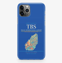 Thumbnail for Tbilisi Airport (TBS) design on blue iPhone 16 Pro MagSafe case