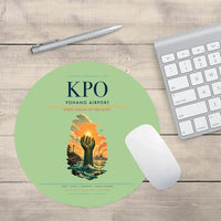 Thumbnail for Pohang Airport (KPO) design on light green round mouse pad