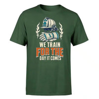 Thumbnail for SIGNAL 421 - We Train For The Day It Comes - Premium T-Shirt design on dark green premium t shirt