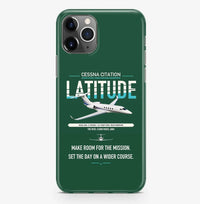 Thumbnail for Cessna Citation Latitude design on dark green magsafe iphone case, for iPhone Pro Max