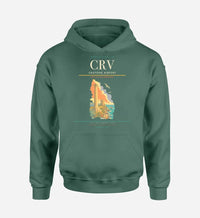 Thumbnail for Crotone Airport (CRV) design on green hoodie single-side print