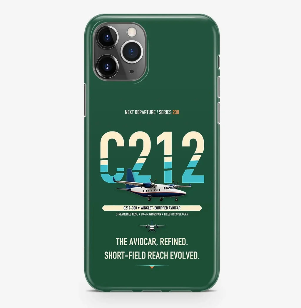 CASA C-212-300 Aviocar Case ProMax design on dark green iphone case promax