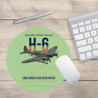 Thumbnail for Heinkel He 111H-6 design on light green round mouse pad