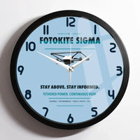 Thumbnail for Fotokite Sigma design on light blue framed wall clock