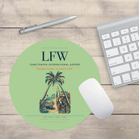 Thumbnail for Lome-Tokoin International Airport (LFW) design on light green round mouse pad