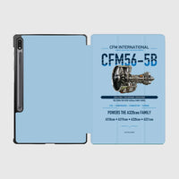 Thumbnail for CFM56-5B design on light blue samsung tablet tablet case