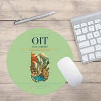 Thumbnail for Oita Airport (OIT) design on light green round mouse pad