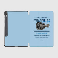 Thumbnail for PW4000-94 design on light blue samsung tablet tablet case