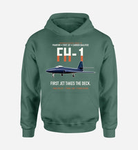 Thumbnail for FH-1 PHANTOM design on green hoodie single side