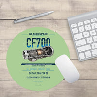 Thumbnail for CF700 design on light green round mouse pad