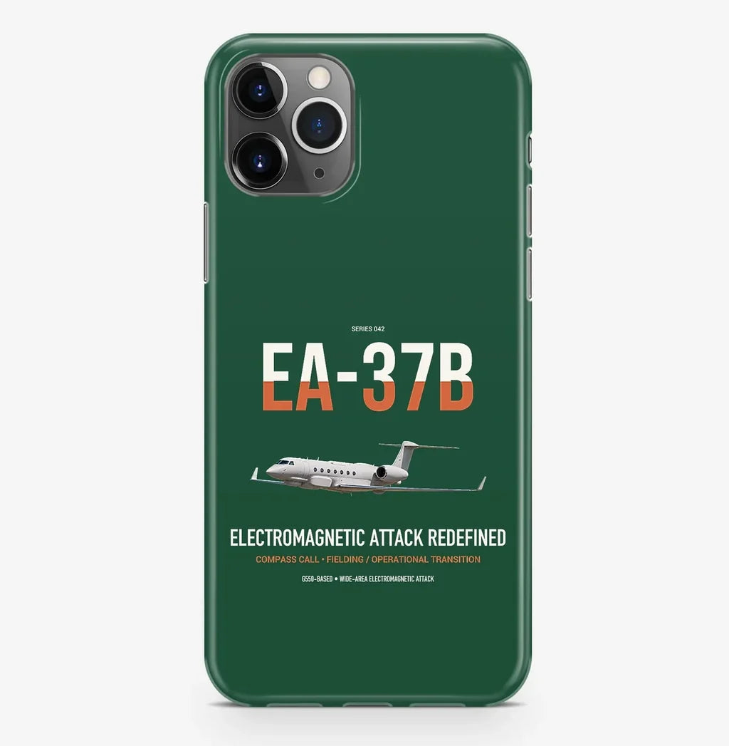 EA-37B Compass Call design on dark green magsafe iphone case, for iPhone Pro Max