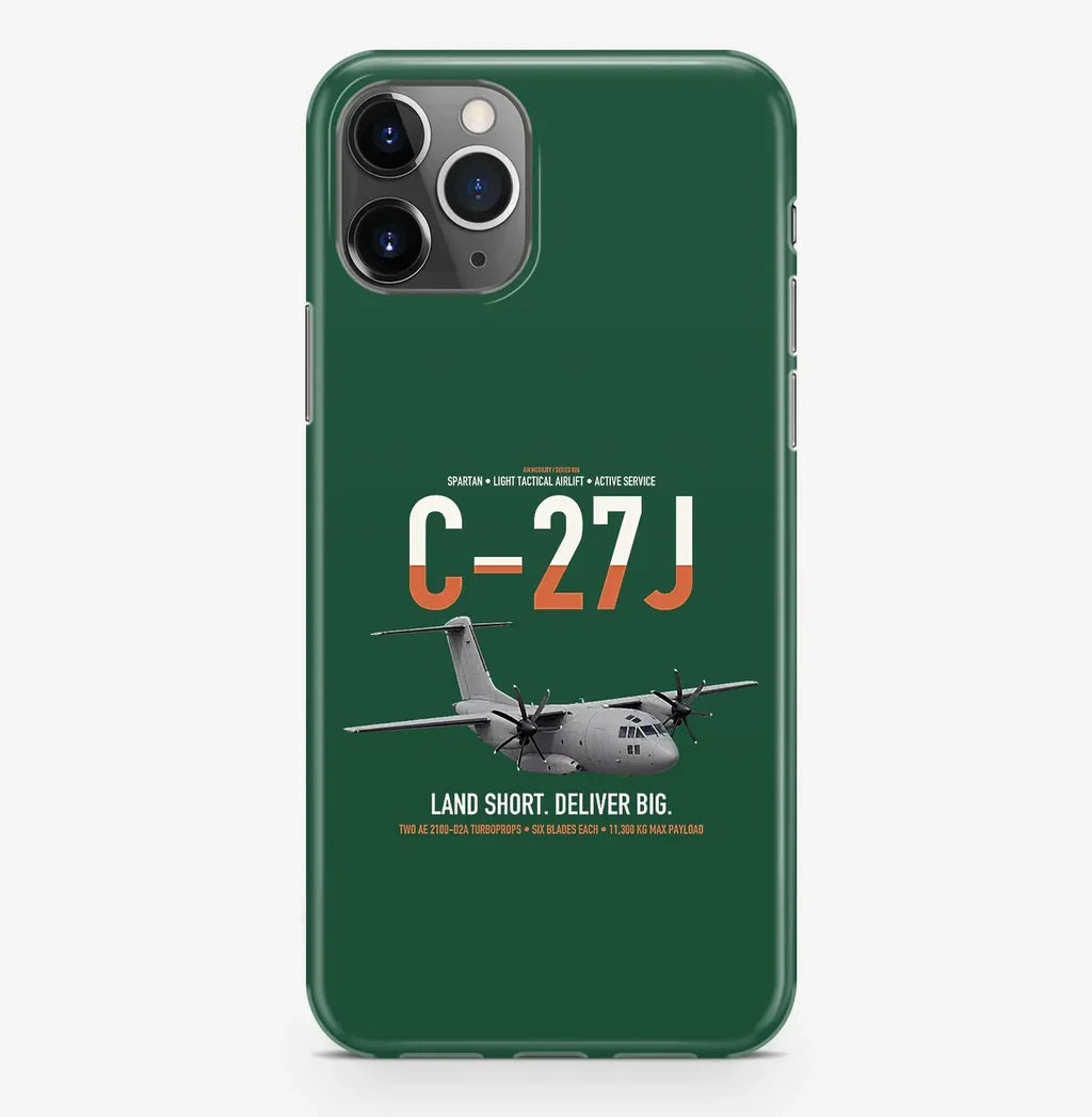C-27J Spartan design on dark green magsafe iphone case, for iPhone Pro Max