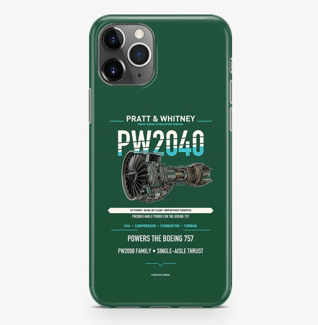 PW2040 Case ProMax design on dark green iphone case promax