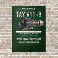 Thumbnail for TAY 611-8 vertical canvas print - no frame - dark green background