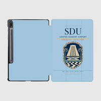 Thumbnail for Santos Dumont Airport (SDU) design on light blue samsung tablet tablet case