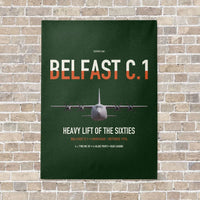 Thumbnail for Short Belfast C.1 vertical canvas print - no frame - dark green background