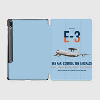 Thumbnail for E-3 Sentry AWACS design on light blue samsung tablet tablet case