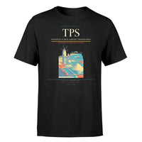 Thumbnail for Vincenzo Florio Airport Trapani-Birgi (TPS) T-Shirt single-side front print in Black | vincenzo-florio-airport-trapani-birgi-tps-double-side-t-shirt