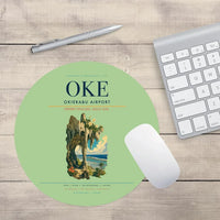 Thumbnail for Okierabu Airport (OKE) design on light green round mouse pad