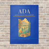 Thumbnail for Adana Sakirpasa Airport ADA - Canvas No Frame - Blue