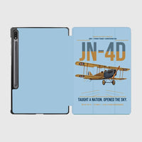 Thumbnail for Curtiss JN-4D Jenny design on light blue samsung tablet tablet case
