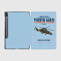Thumbnail for Airbus Helicopters Tiger HAD design on light blue samsung tablet tablet case