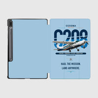 Thumbnail for Cessna 208 Caravan design on light blue samsung tablet tablet case