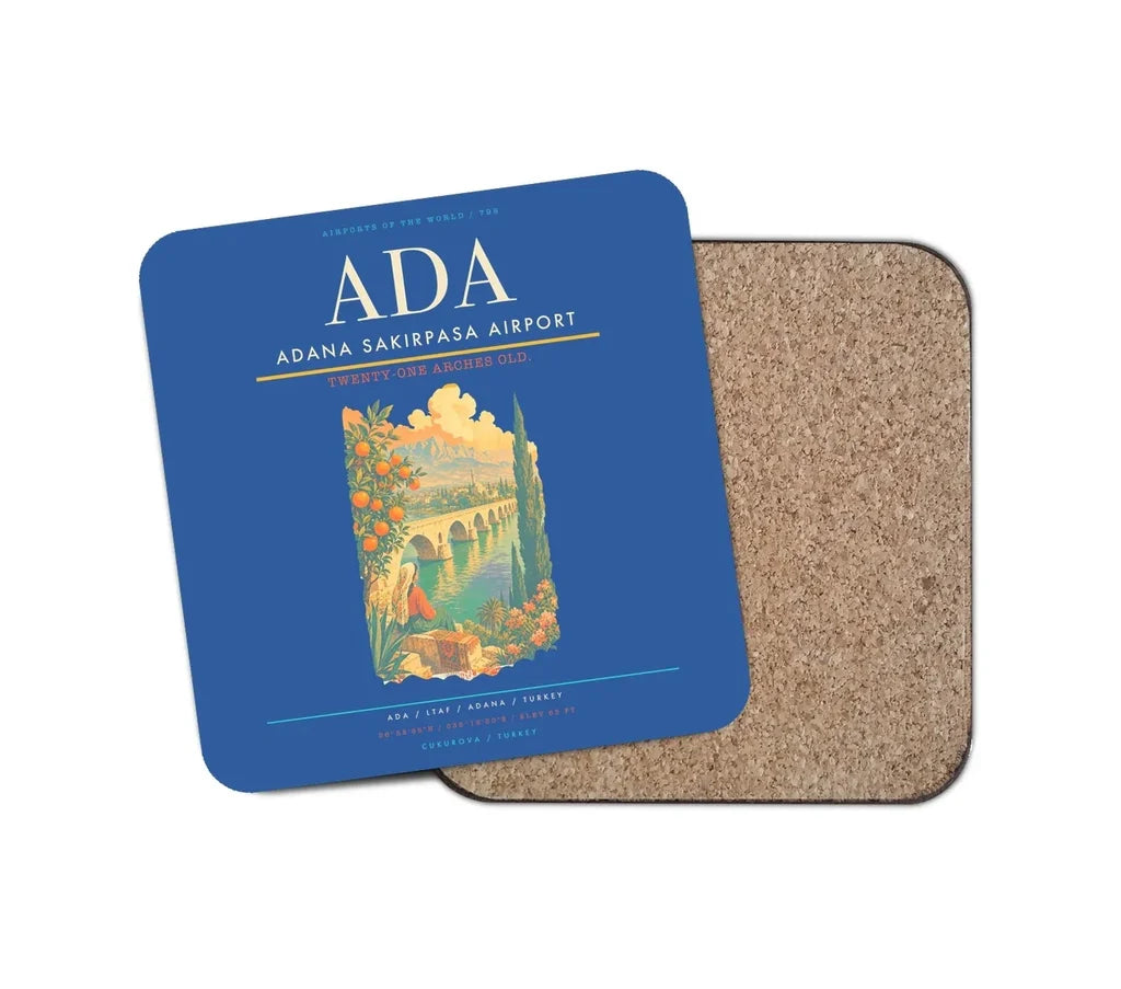 Adana Sakirpasa Airport ADA Coaster 1-Piece - Blue