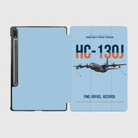 Thumbnail for HC-130J COMBAT KING II design on light blue samsung tablet tablet case