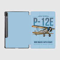Thumbnail for Boeing P-12E design on light blue samsung tablet tablet case