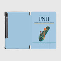 Thumbnail for Phnom Penh International Airport (PNH) design on light blue samsung tablet tablet case