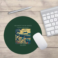 Thumbnail for VINTAGE G4510 - The Harvest And The Airfield - Designed Mouse Pads design on darkgreen round