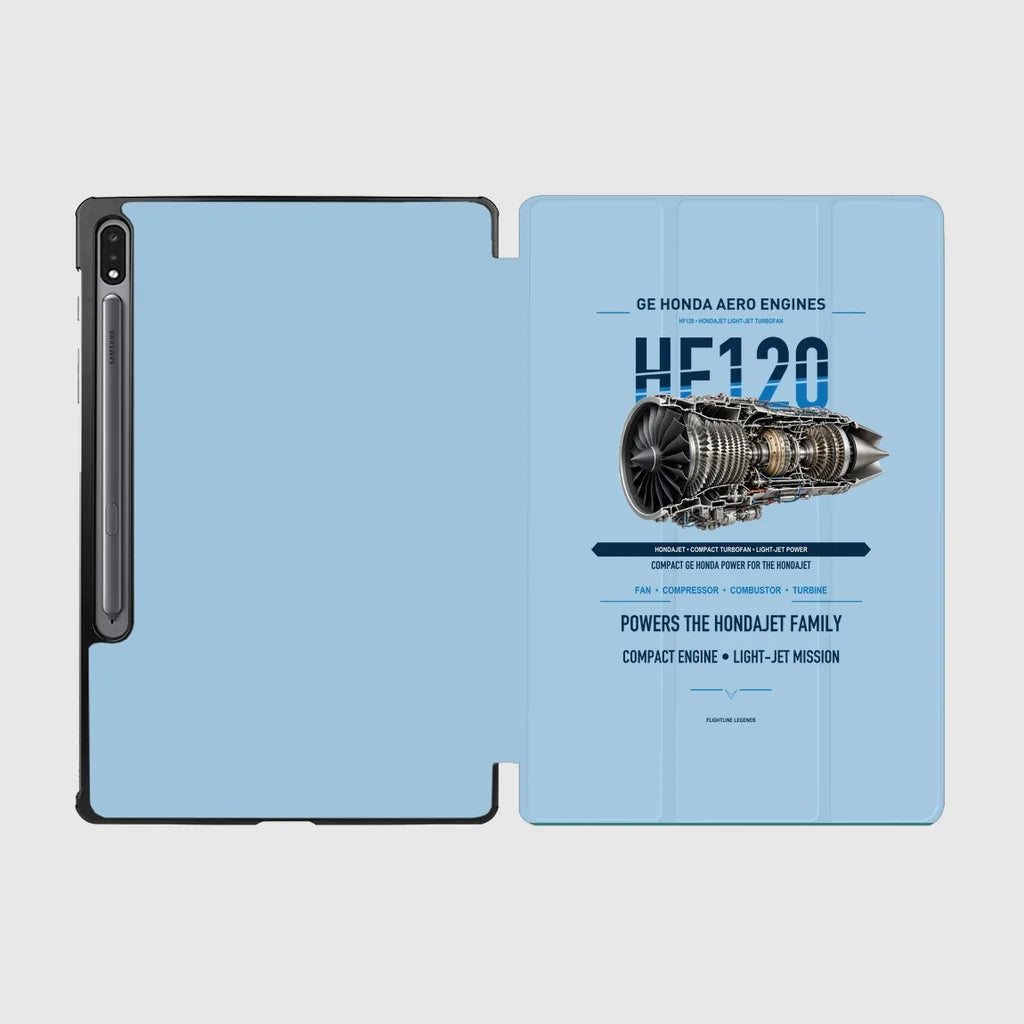 HF120 design on light blue samsung tablet tablet case