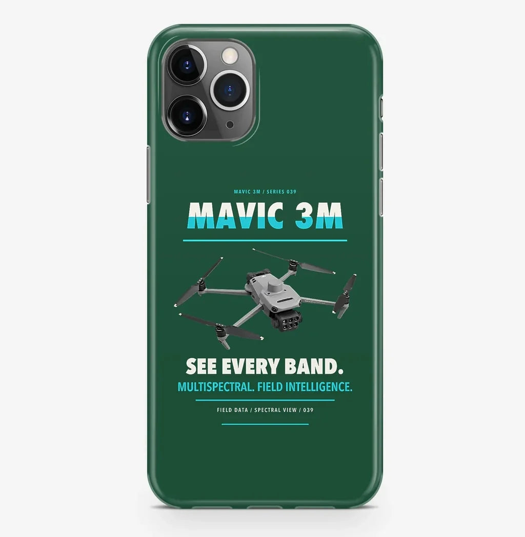 DJI Mavic 3 Multispectral Case ProMax design on dark green iphone case promax