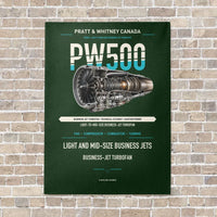 Thumbnail for PW500 vertical canvas print - no frame - dark green background