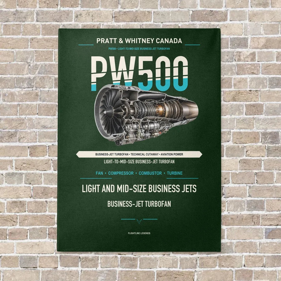 PW500 vertical canvas print - no frame - dark green background