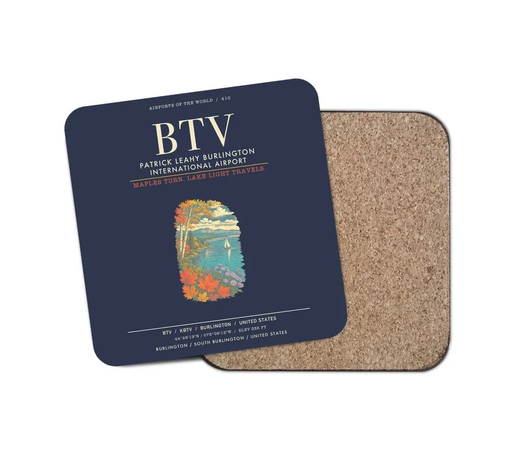 Patrick Leahy Burlington International Airport BTV - Navy Blue