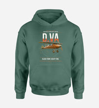 Thumbnail for Albatros D.Va design on green double-side hoodie, single-side print
