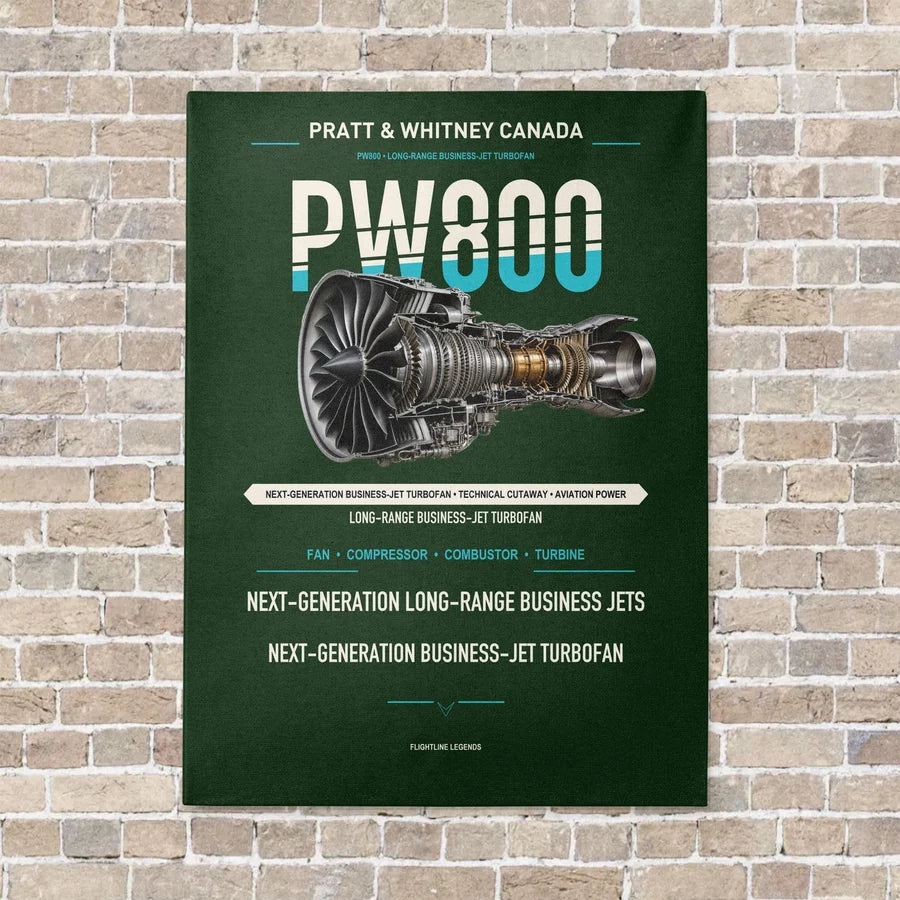 PW800 vertical canvas print - no frame - dark green background