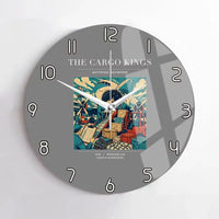 Thumbnail for VINTAGE G4085 - The Cargo Kings - Designed Wall Clocks design on gray no-frame
