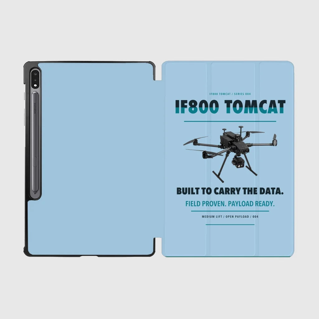 Inspired Flight IF800 Tomcat design on light blue samsung tablet tablet case