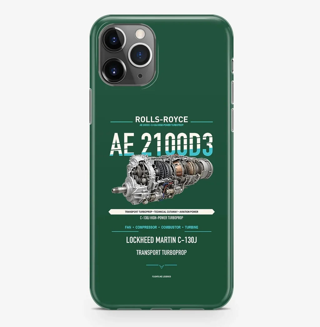 AE 2100D3 Case ProMax design on dark green iphone case promax