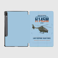 Thumbnail for Airbus Helicopters H145M LUH SOF design on light blue samsung tablet tablet case